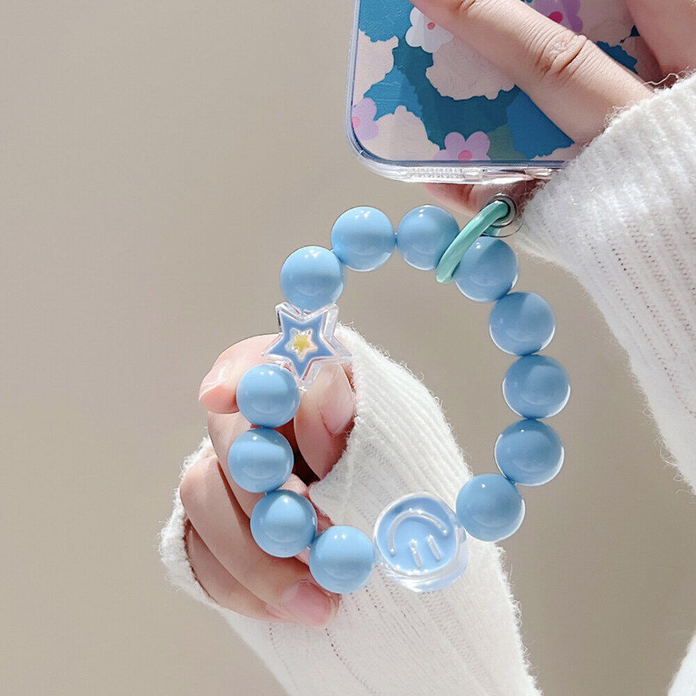 Cordón para teléfono móvil de Color, correa para la muñeca, cadena de mano para mujer, funda corta antipérdida para teléfono móvil, bonito cordón, colgante para llave: Naranja