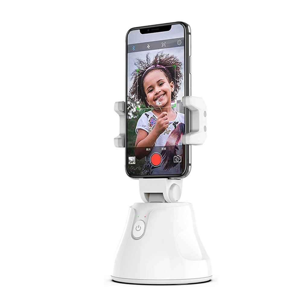 Smartphone Foto Stand 360 ° Oneindige Horizontale Rotatie Ai Erkenning Object Tracking Smart Volgende Houder