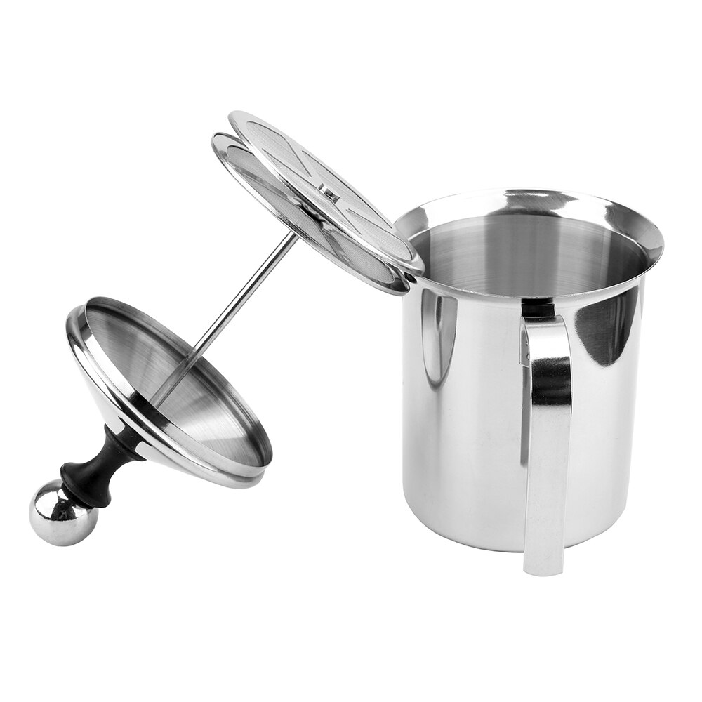 Hoomin 400/800 Ml Handmatige Melkopschuimer Double Mesh Melk Creamer Schuim Mesh Koffie Foamer Rvs Koffie mixer