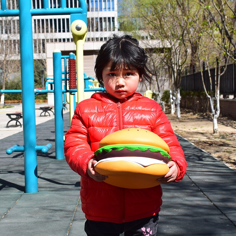 Squishies Toys Cheese Burger Jumbo Hamburger Slow Rising Decor Slow Rising Squeeze Healing Cute Fun Relief Straps