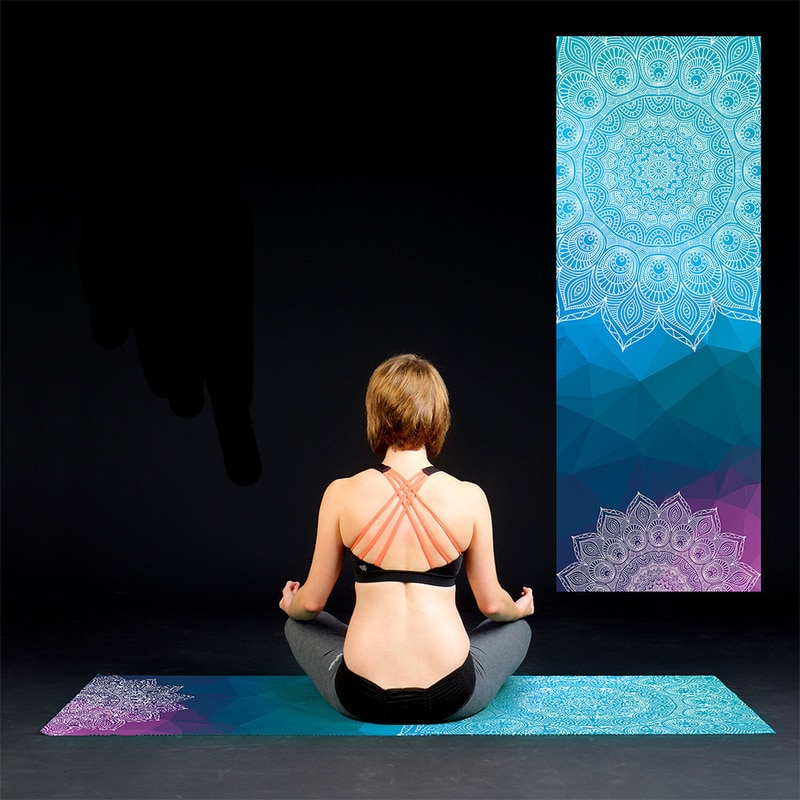 Ręcznik do Jogi 183x63cm - PVC - Lekki 350g - Składany - Sprzęt Fitness