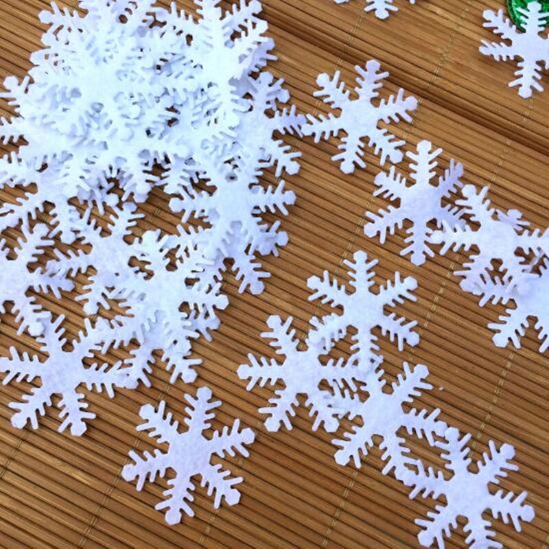 Kunstmatige Sneeuw Bloemen confetti Scatter voor DIY Party Winter Jaar Kerst Kids Slaapkamer Muurstickers Baby Decoratie wh