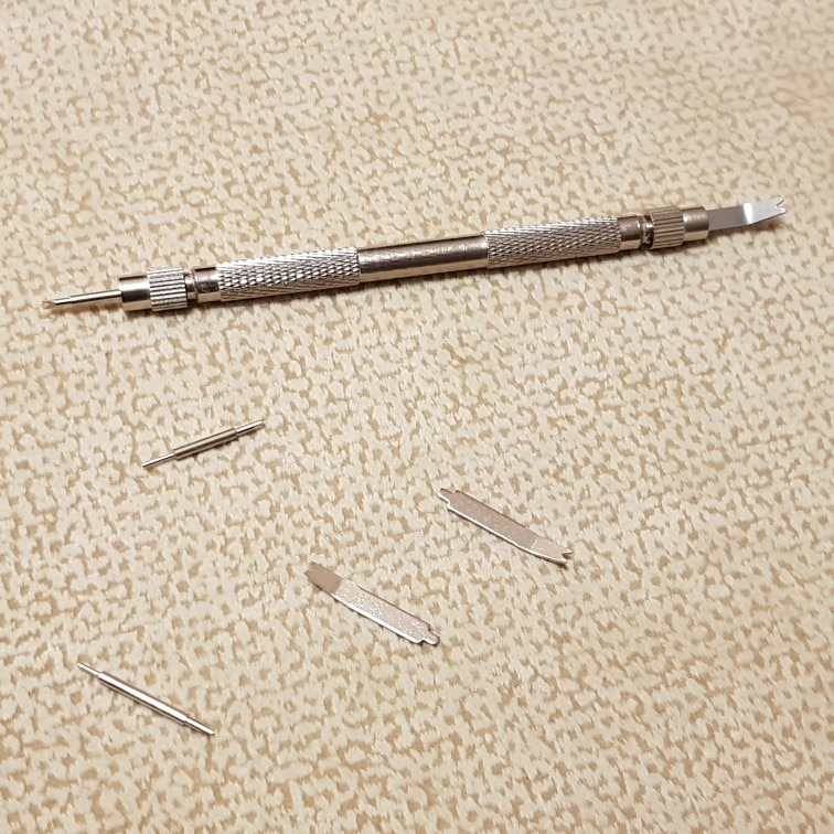 Watch tool lente dennennaald bar pose ingediend pin barrette reparatie horloge band lente set 4pin 7 pc