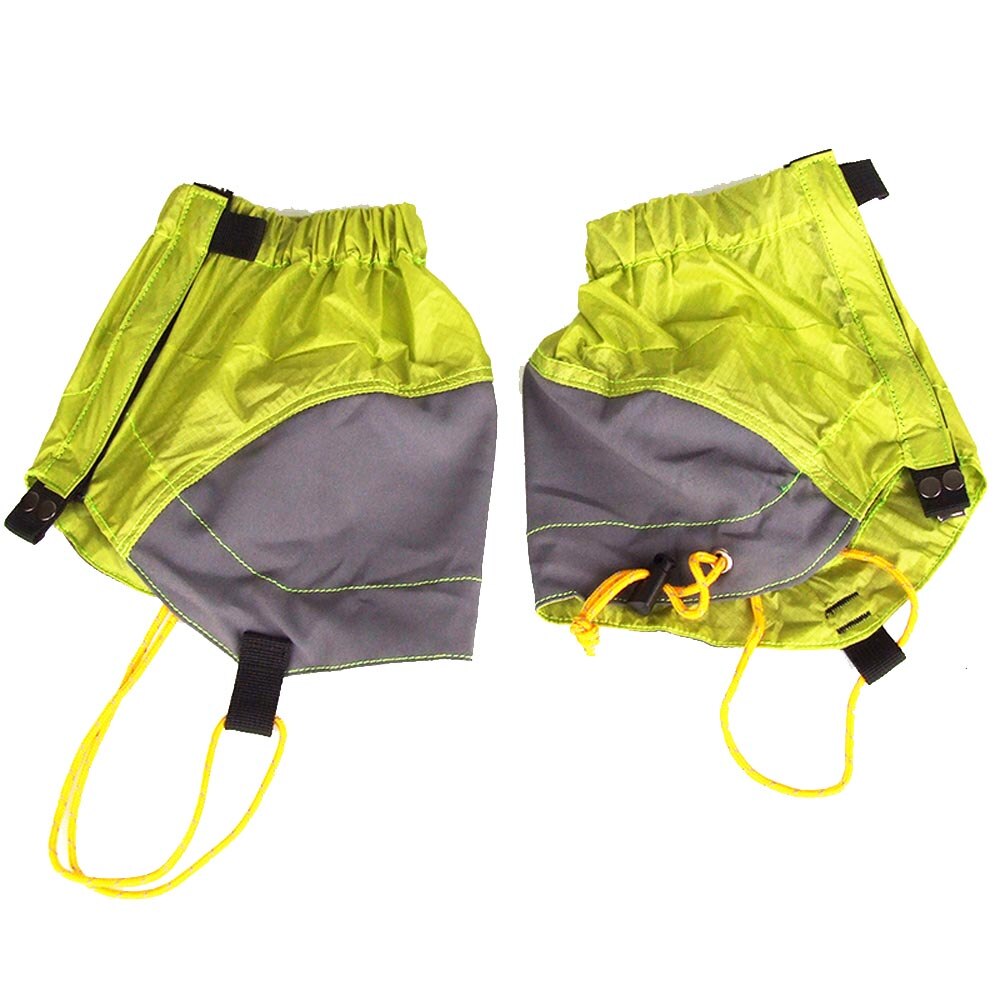 Ao ar livre de silicone revestido náilon neve perna polainas à prova dultralight água ultraleve perna proteção guarda sapatos botas capa perna caminhadas escalada