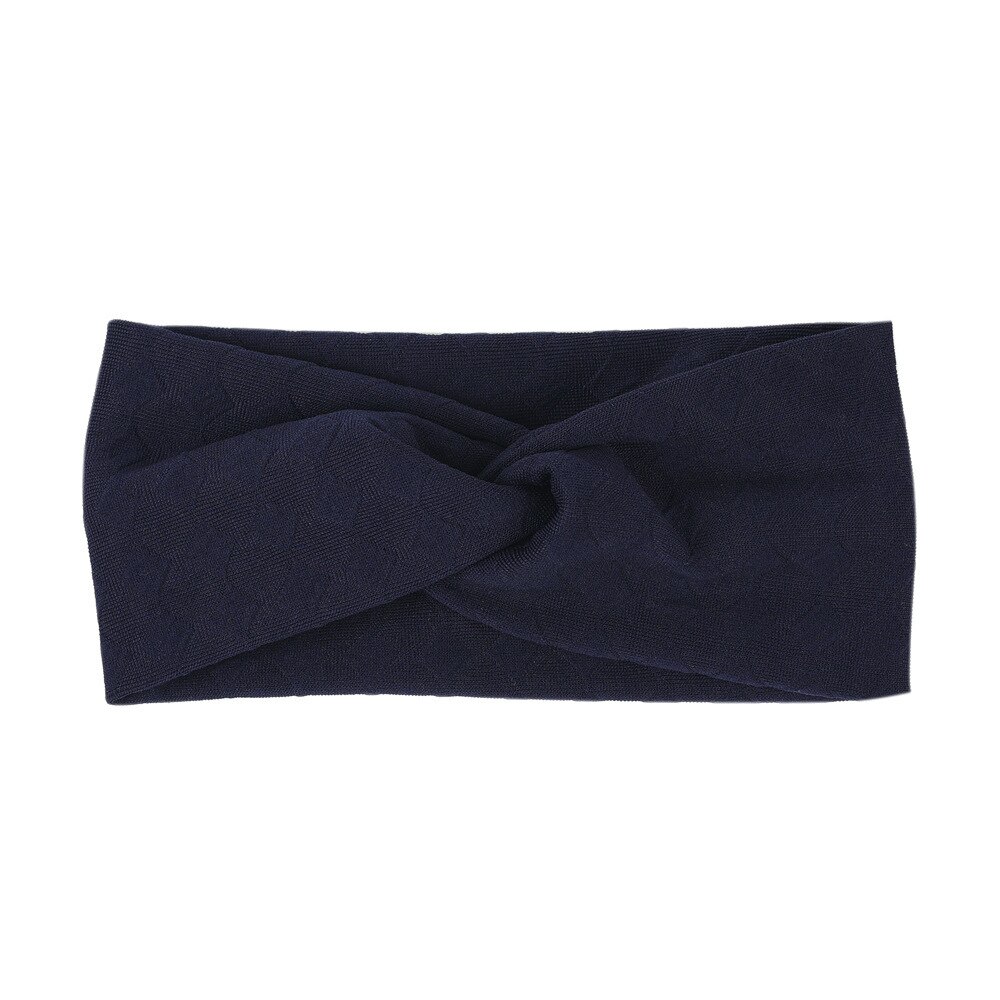 Diadema de Color liso a cuadros para niña, bandana elástica suave anudada, accesorios para el cabello, 1 unidad: G
