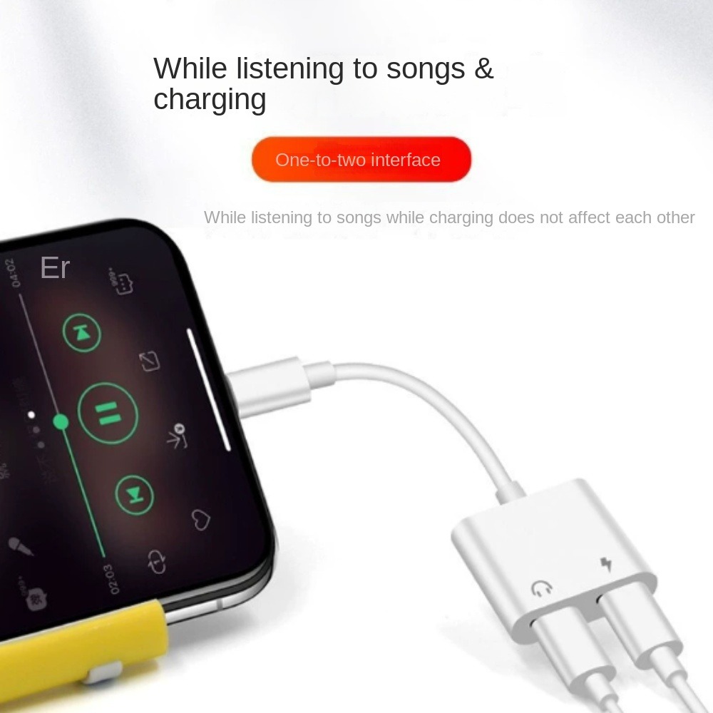 Adaptador 2 em 1 3 5mm para tipo C Conversor de fone de ouvido digital Tipo-C para conversão de conversor tipo C portátil