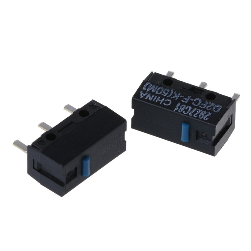 2Pcs Original OMRON D2FC-F-K (50m) Blue Dot Mouse Micro Switch