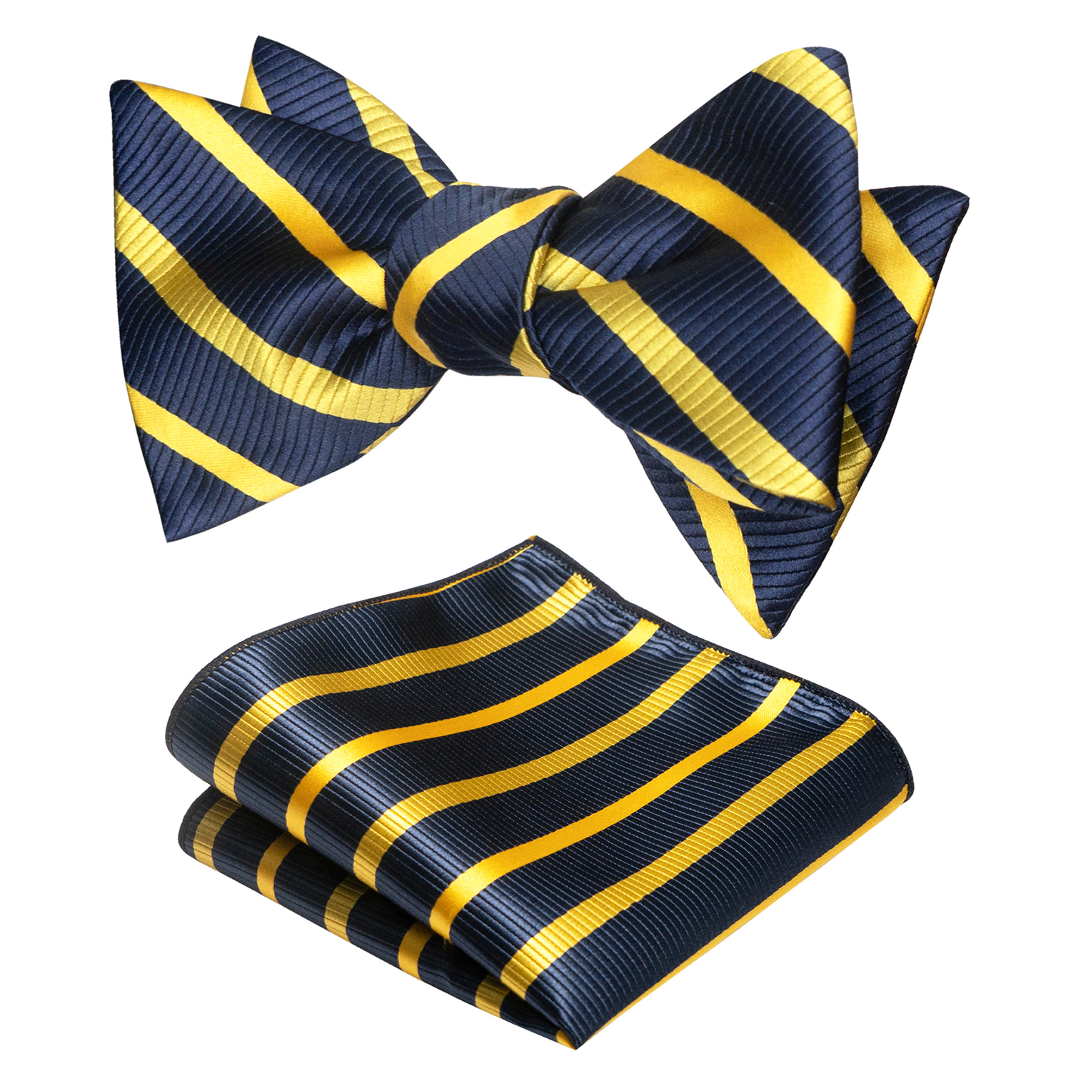 EASTEPIC Gestreifte Fliege für Herren, Einstecktuch-einstellen, kariertes Accessoire, Paisley-Krawatte, Blumenmuster, gepunktet, reines Schwarz, Abendparty