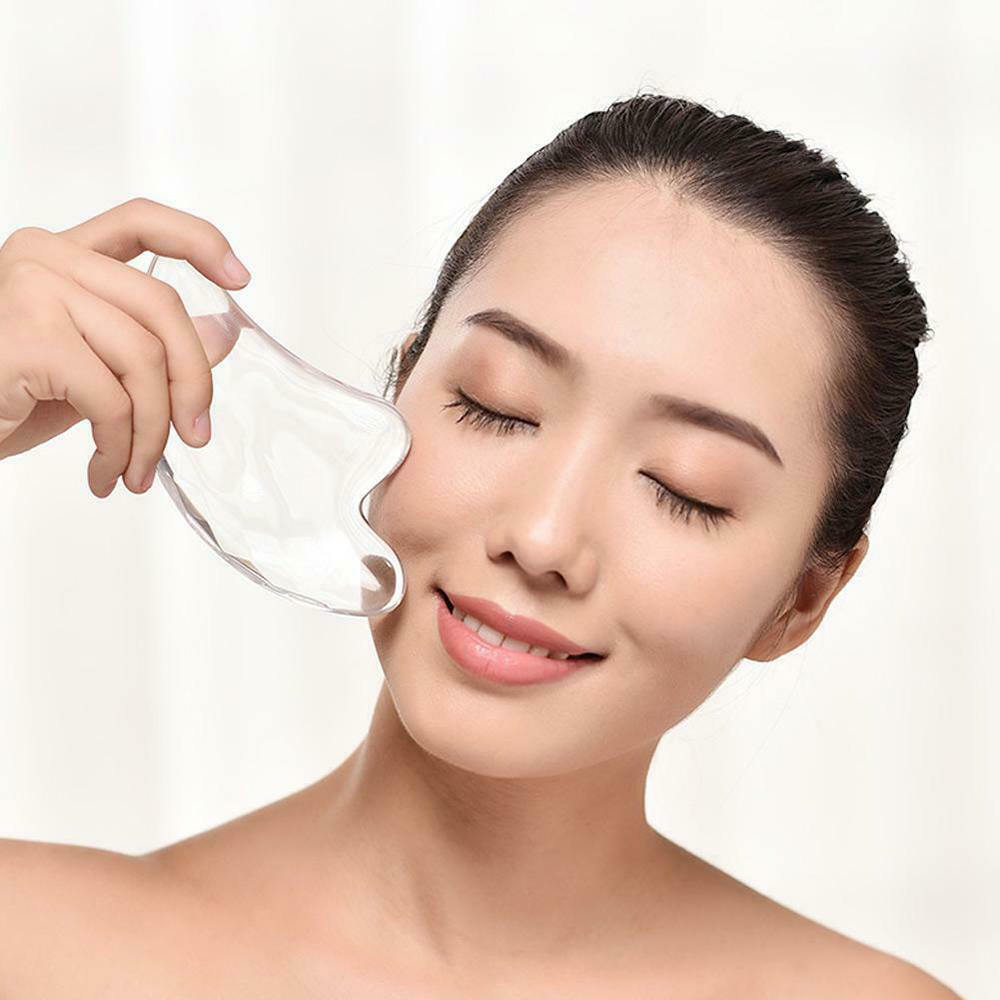 3D Kristal Hars Gua Sha Boord Gezicht Lift Gereedschap Voor Hals Armen Benen Massage Schrapen Plaat Facial Body Spa Massage