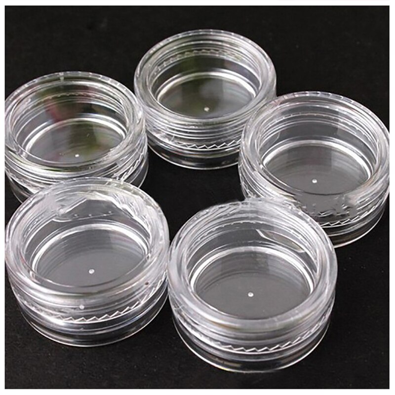 10pc Mini Refillable Container Storage Bottle Cosmetic Empty Jar Acrylic Pot Eyeshadow Acrylic Makeup Bottle Jar Face Cream Box