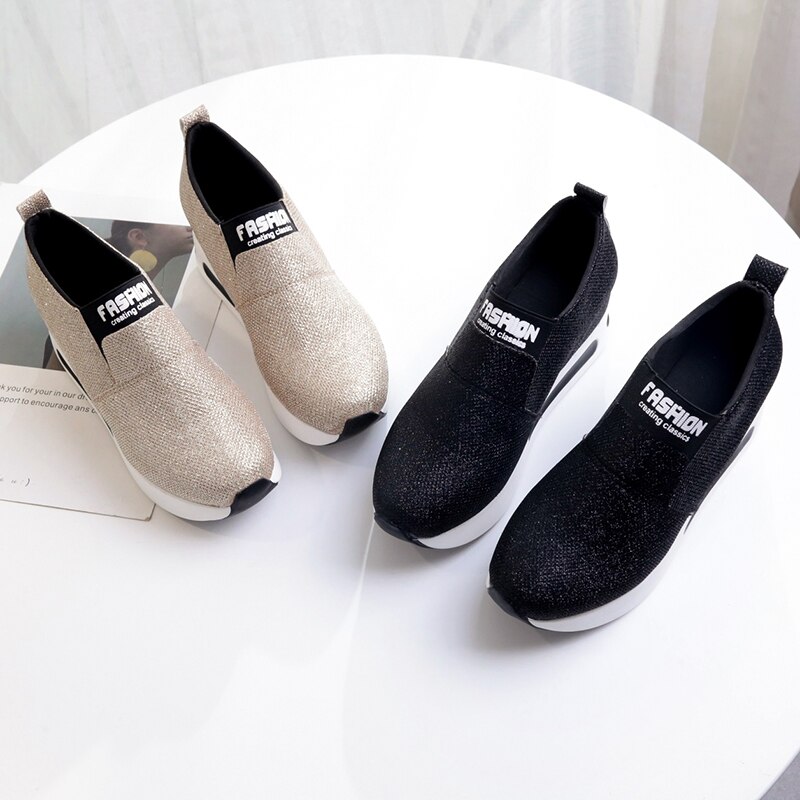 Women shoes ladies Flat Thick Bottom Shoes Slip On Ankle Boots Casual Platform Sport Shoes обувь женская кросовки g589