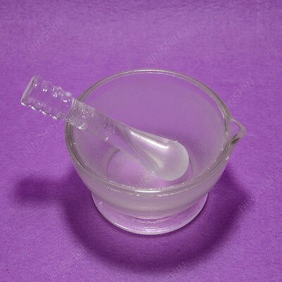 Glass Mortar,90mm Glass Mortar and Pestle Item