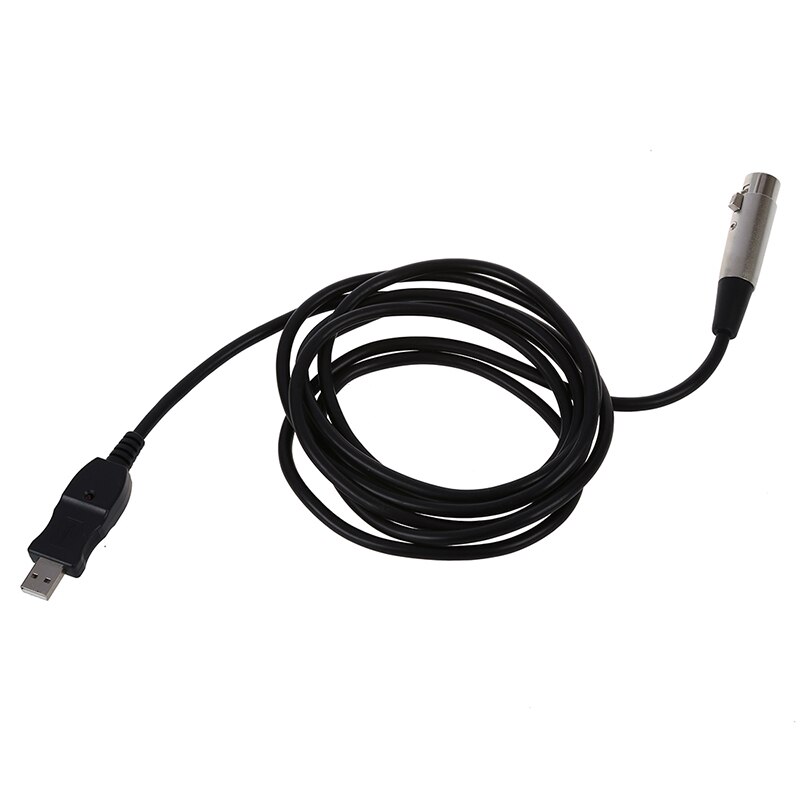 USB Male to 3 Pin XLR Female Microphone MIC Studio o Link Cable