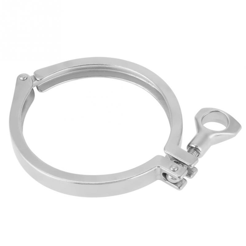 1 Set Rvs Sanitair Buisleidingen 102mm 4 inch End Cap + Weld Beentje + Klem + Pakking