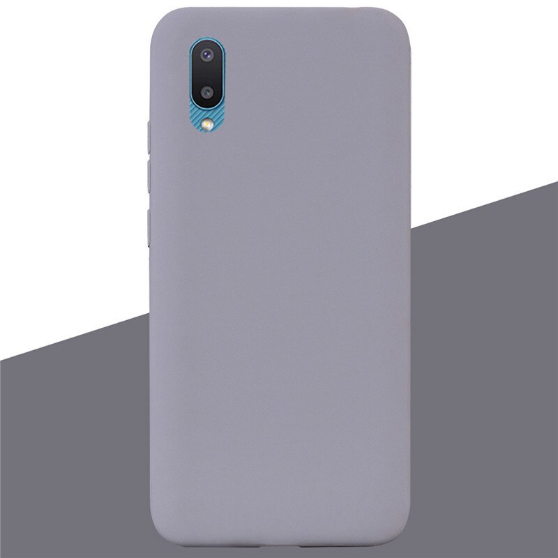 For Samsung A02 Case Soft Silicone Back Case For Samsung Galaxy A02 GalaxyA02 A 02 A022F Phone Cover A02 Coque Funda Shell: 7 Gray