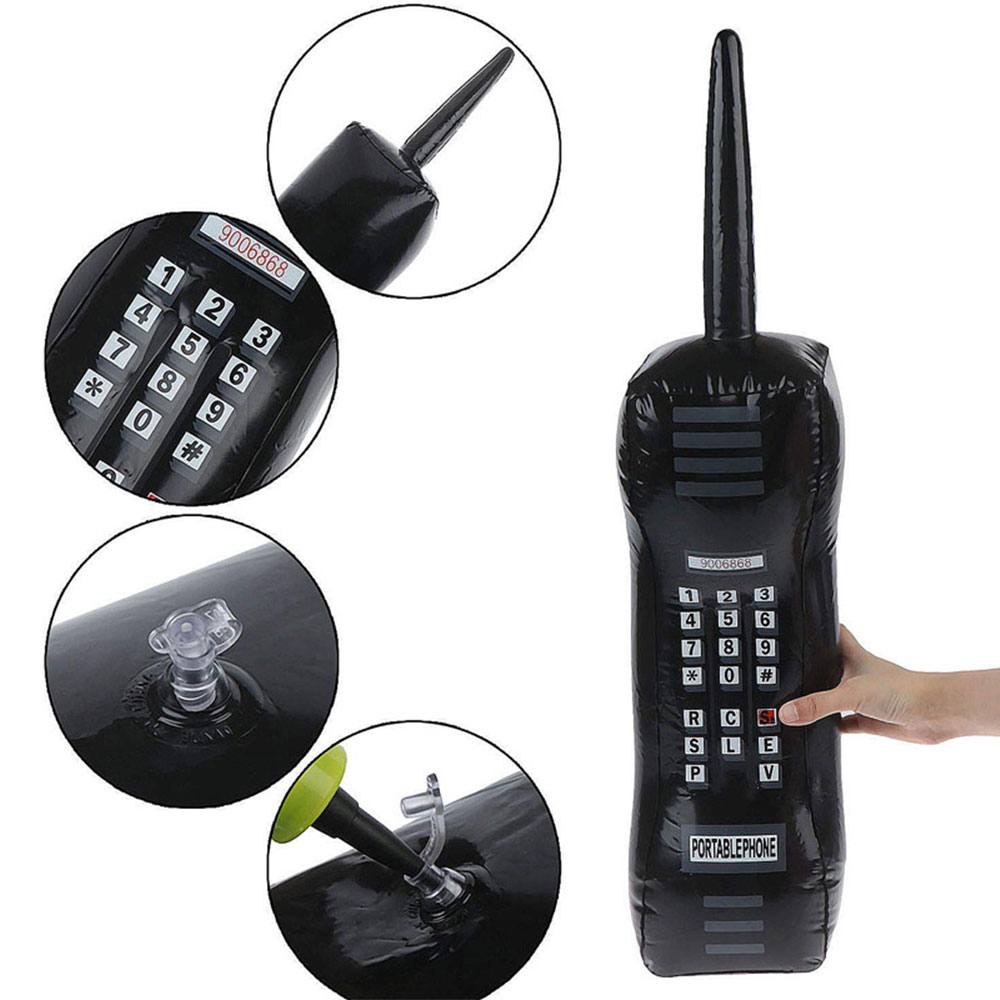 Aufblasbare Handy 80er 90er Party Dekorationen Liefert Retro Zelle Kleid Zubehör Telefonzelle Requisiten Aufgeblasen Pvc Spielzeug