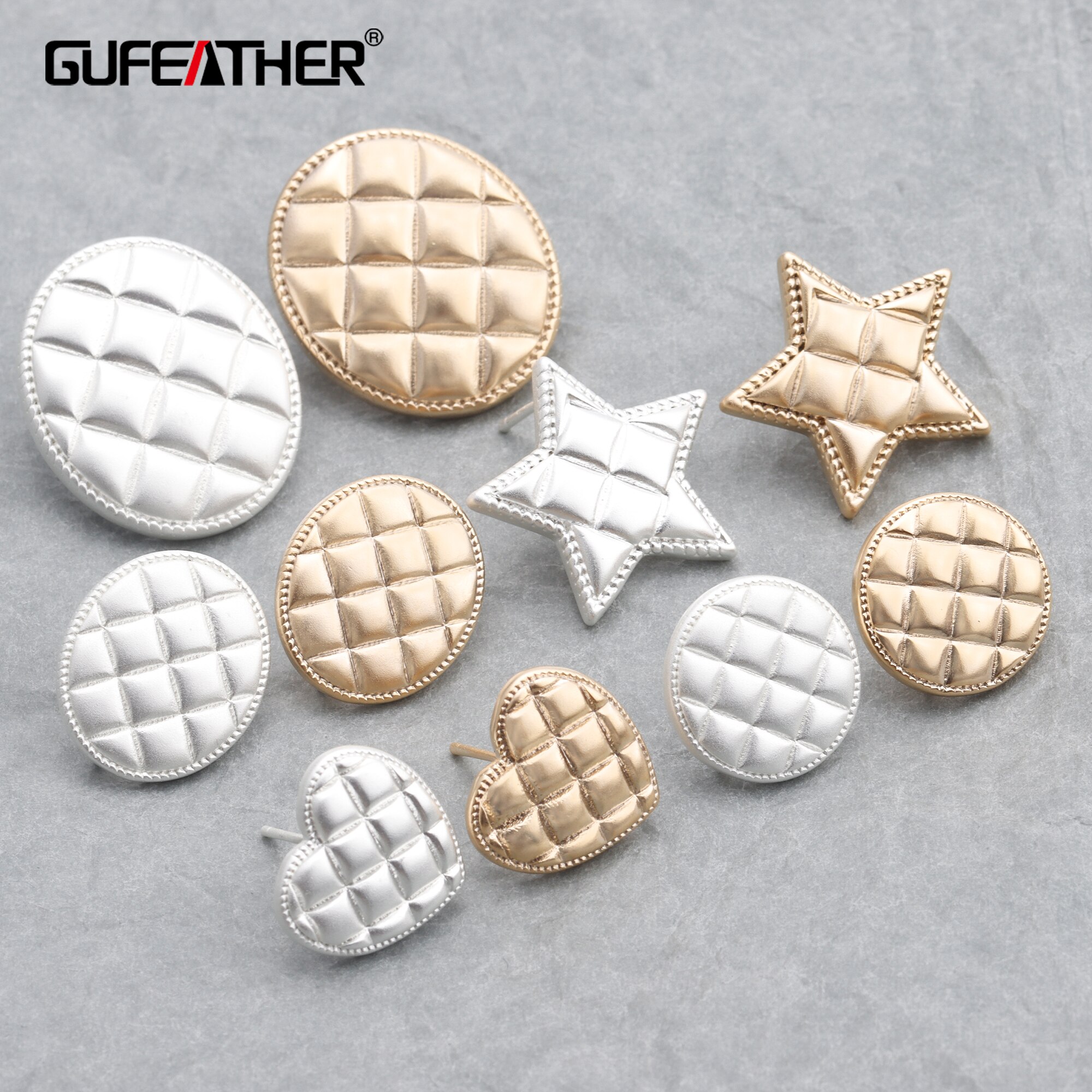 GUFEATHER M821,jewelry accessories,dull gold,dull silver,copper metal,diy pendant,ear stud,diy earrings,jewelry making,10pcs/lot
