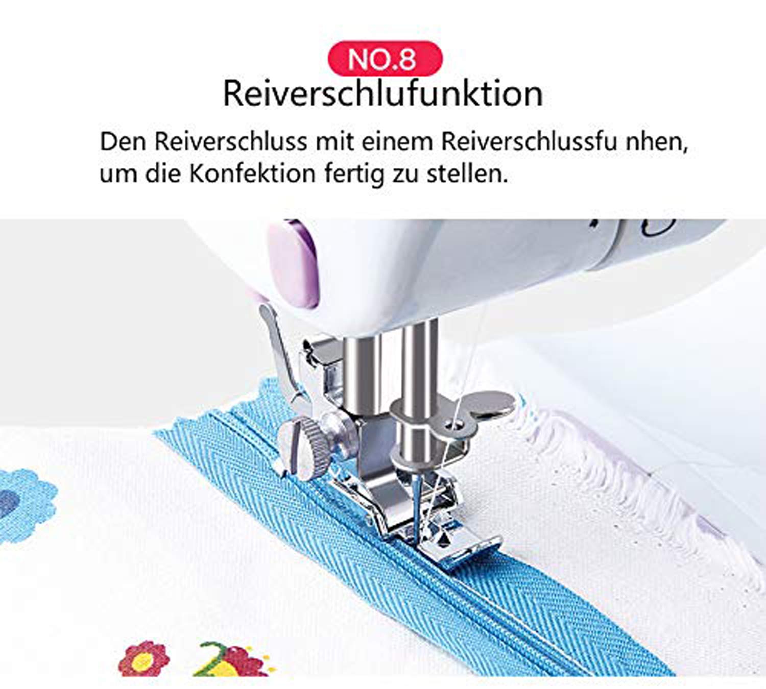 Mini Machine à coudre à 12 points, Machine à coudre à 12 points, Machine à coudre à tricoter multifonctionnelle pour le ménage, à Double filetage et à Double vitesse