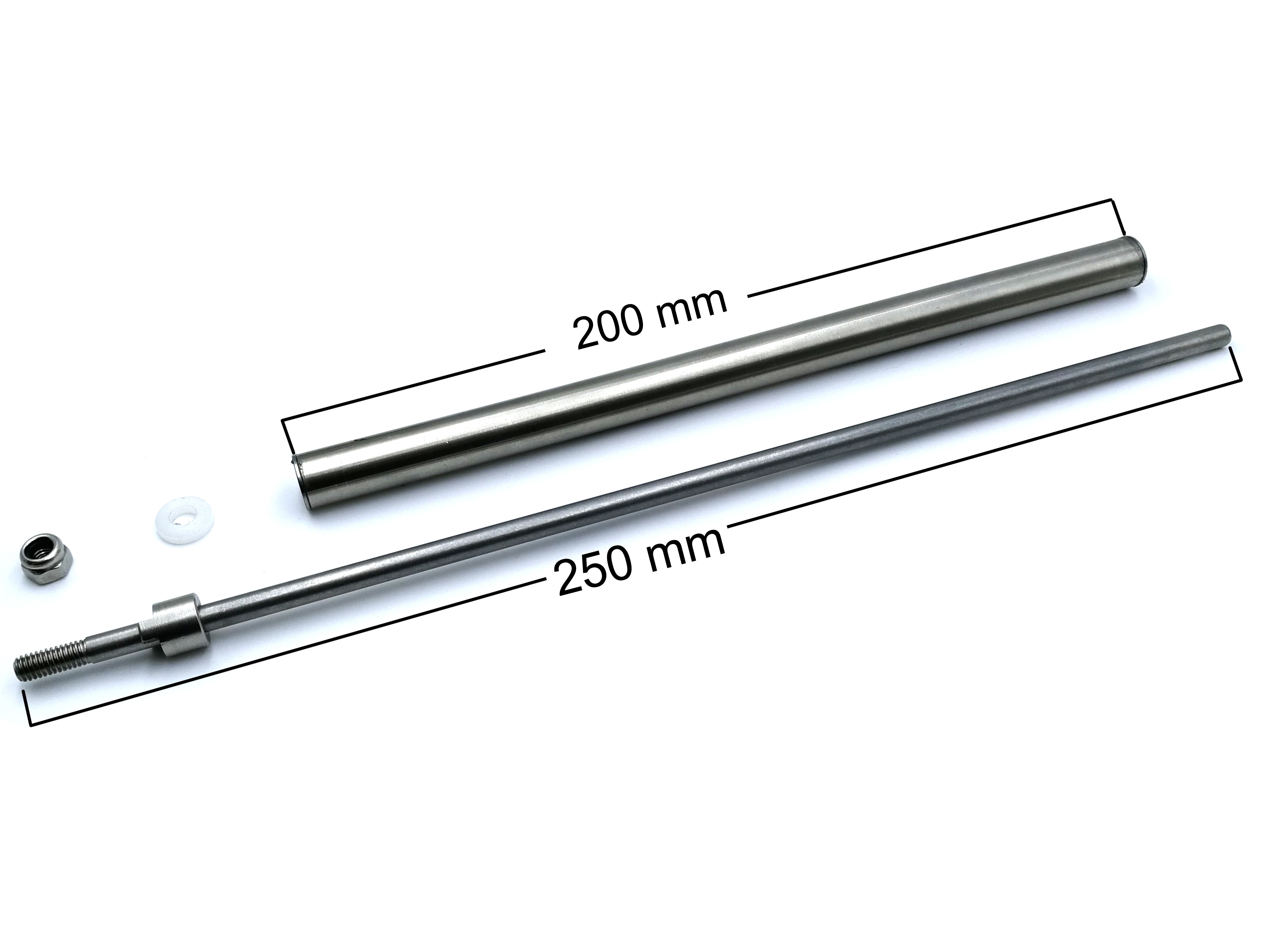 HAWK RADIO 250mm Drive Shaft With 200mm Sleeve 10mm Diameter for Rc Boat
