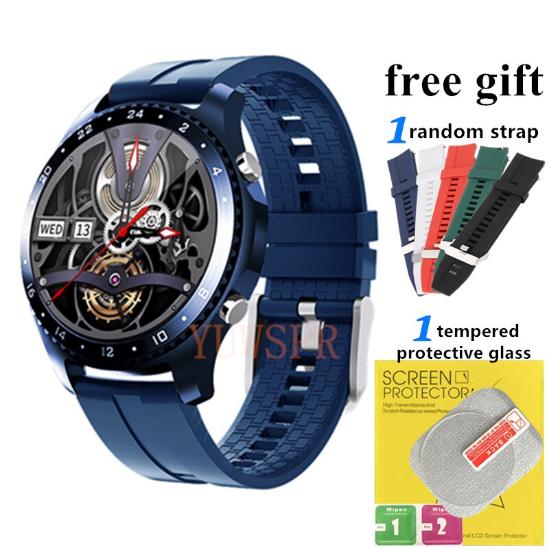 Mode Smartwatches CK30 Body Temperatuur Hartslag SPO2 Ondersteuning Koreaanse Hebreeuws Bluetooth Oproep Voor Business Mannen MV60: MG-MV60 BLUE2