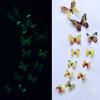 1 Set 12 stuks Lichtgevende Vlinder Decal Art Vlinders Muurstickers Kamer Magnetische Home Decor