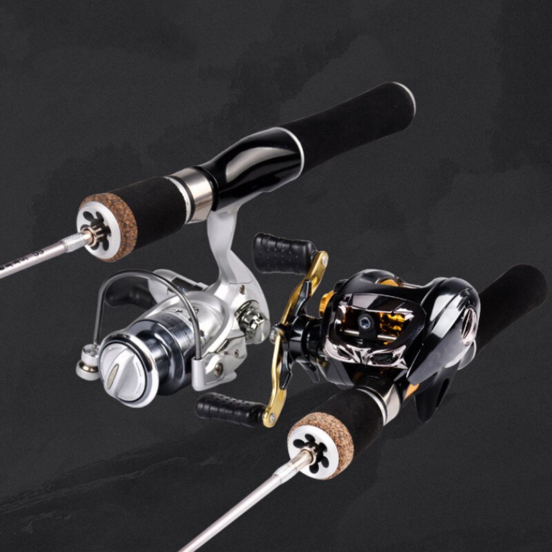 Ice Fishing Rod Set 55cm/85cm Epoxy Material Ultra Short Raft Rod Rod Travel Fishing Tackle