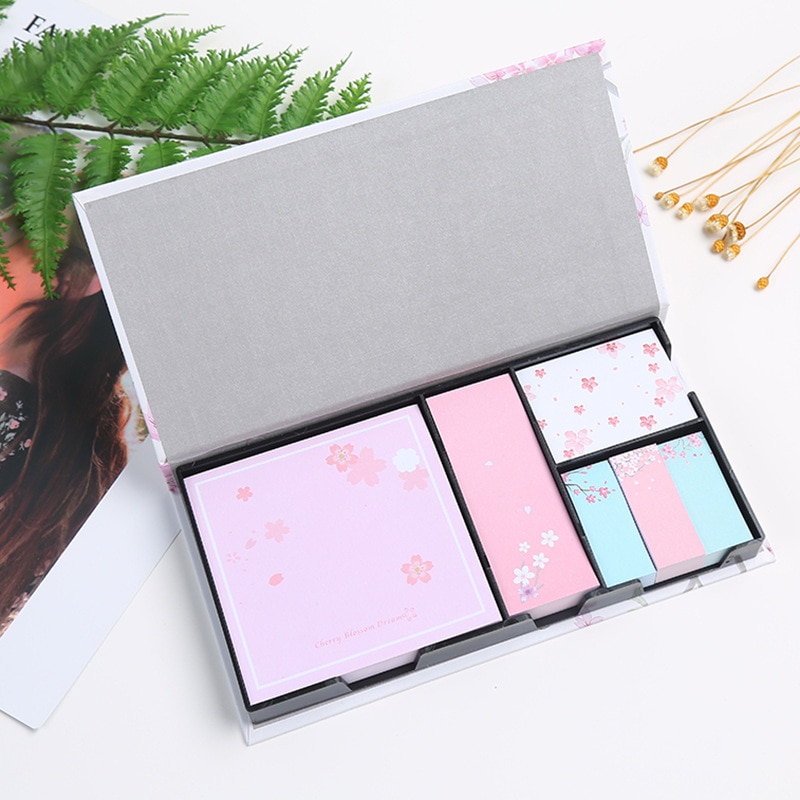 Flower Office School Writing Notes Pad Set Stationery Sticky Memo Pads Set K1547 M