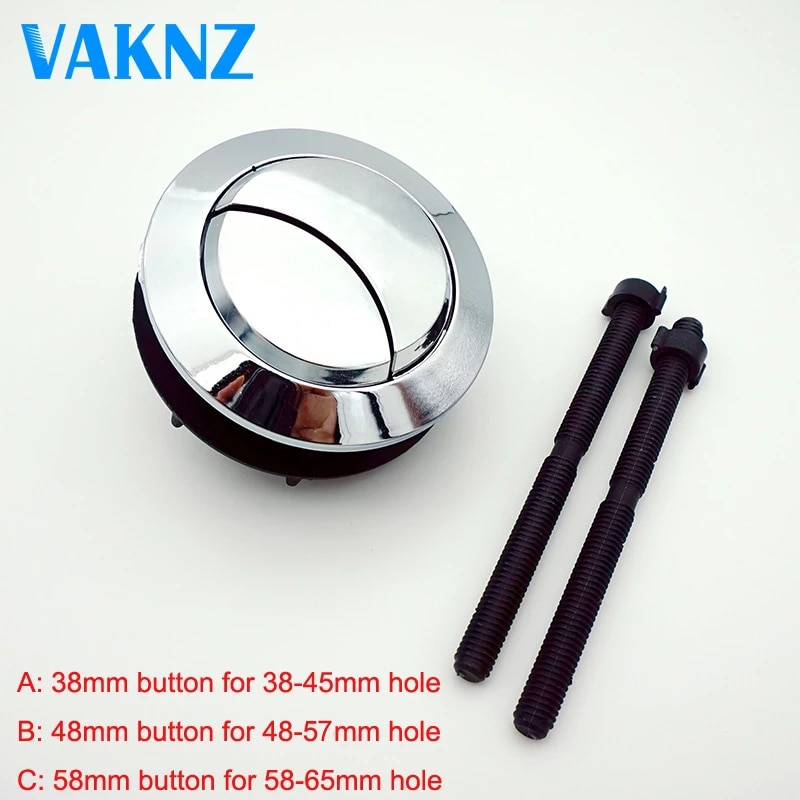 Dual Flush Toilet Tank Button Round shape Toilet Push Buttons Bathroom Accessories 58mm/48mm/38mm