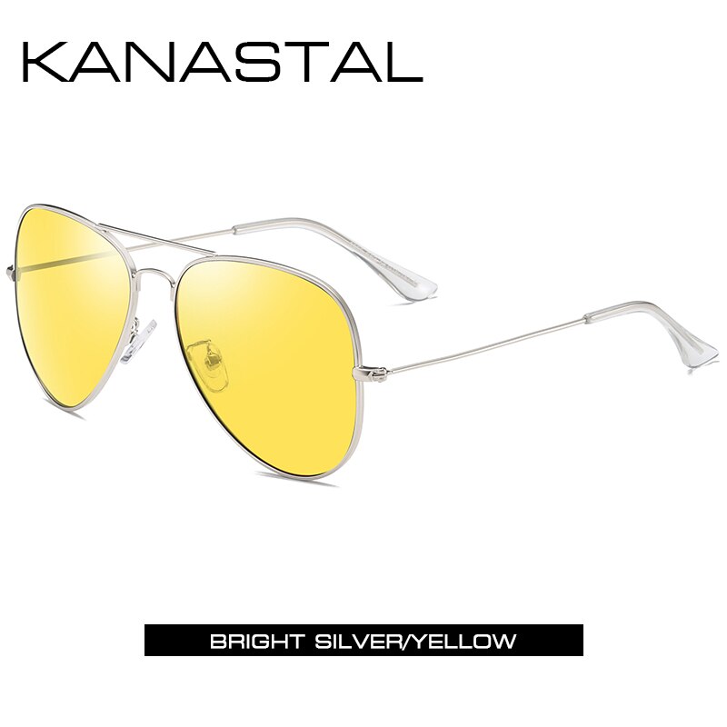 Luftfahrt Sonnenbrille Männer Frauen Nacht Vision Weibliche Polarisierte Sonne Gläser Für Fahren Pilot Twin Strahl Anti-Glare Brillen UV400