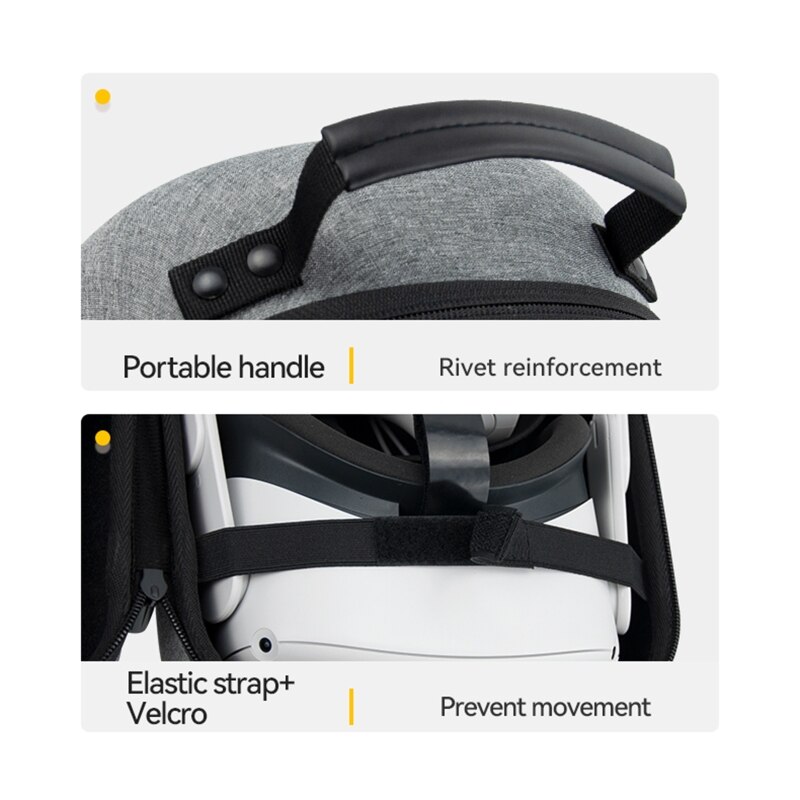 Harde Eva Storage Box Portable Reizen Draagtas Pouch Vr Hoofdband Accessoires Organizer Bag Voor Oculus Quest 2 Glazen
