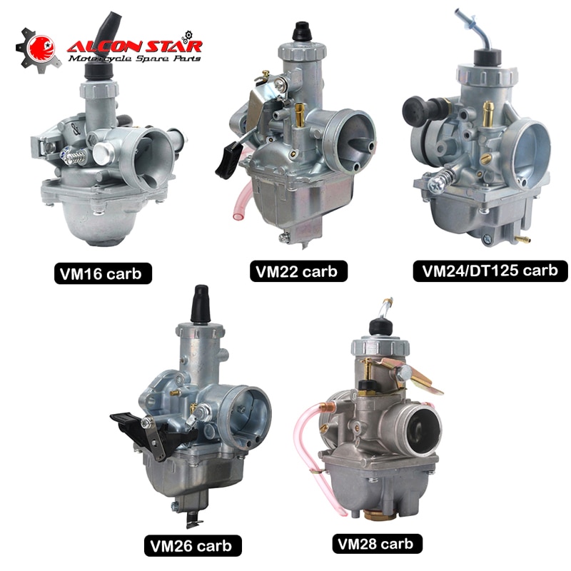 Alconstar - vm16 19mm vm22 26mm vm24 28mm vm26 30mm vm28 32mm mikuni vm serie karburator carb til 110cc 125cc 200cc 250cc quad