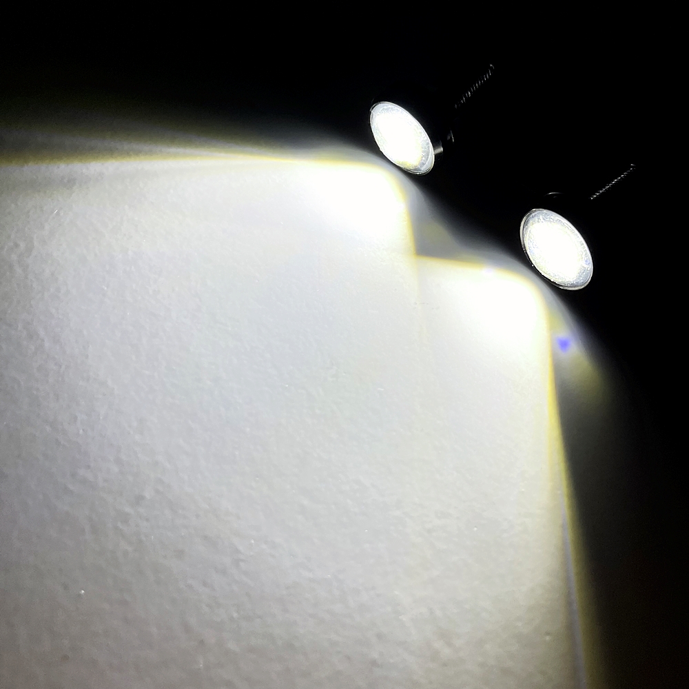 Lámpara LED Eagle Eye 23mm 12SMD luces de circulación diurna lámpara de señal blanca amarilla señal de giro, luz lateral, luz de marcha atrás, luz trasera