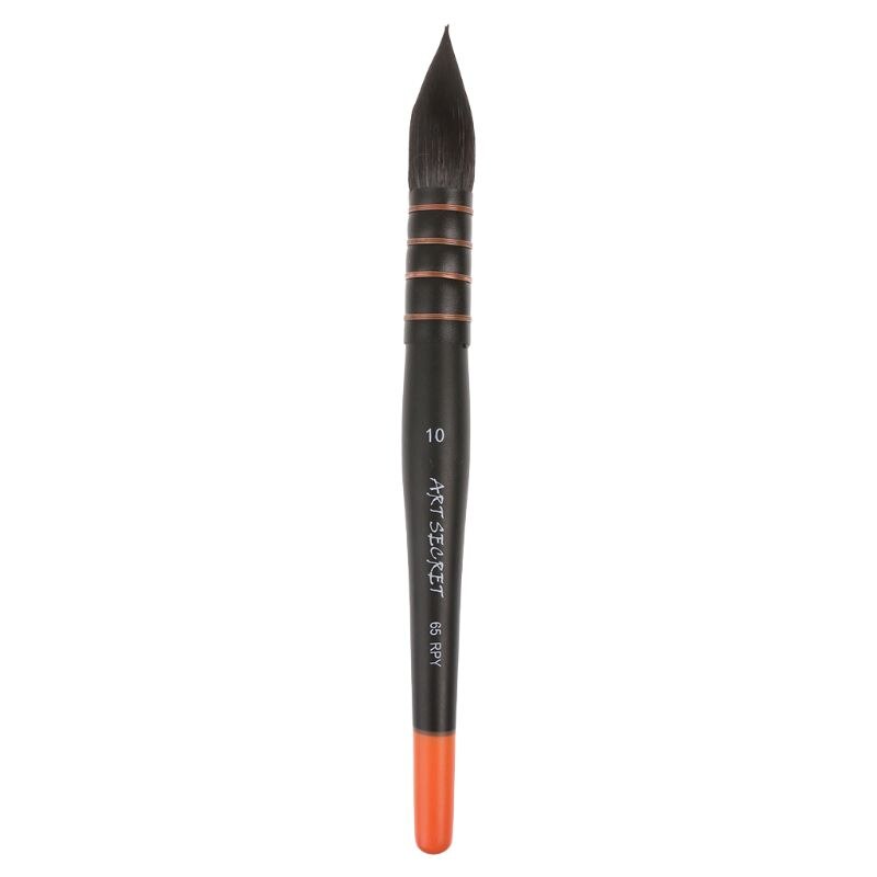 Pincel de madera para pintar con pelo de ardilla, pincel de acuarela, suministros artísticos, dibujo de pintura: 10
