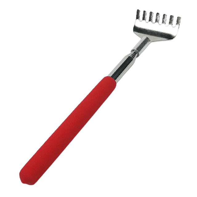 Gratte-dos télescopique, griffe de Massage extensible pour le dos, Massage relaxant, outil Anti-démangeaison: Red
