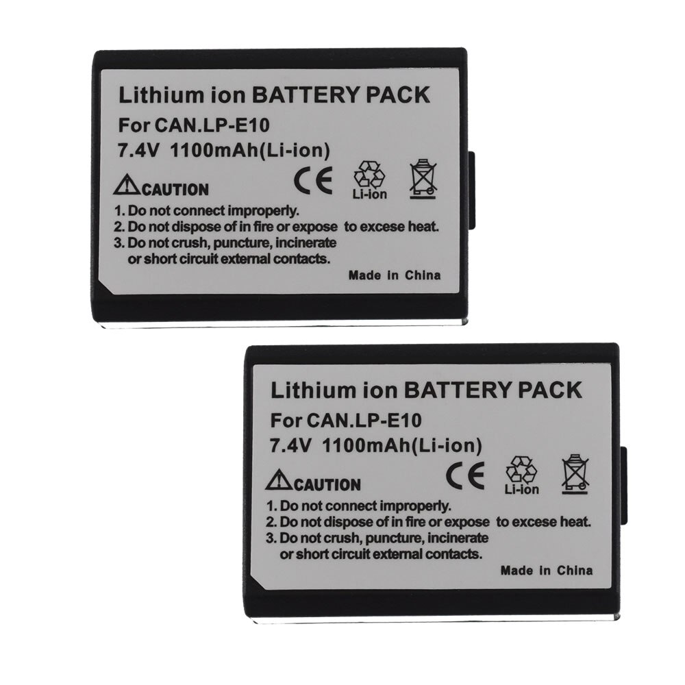 2pcs Battery For Canon EOS Kiss X50 Kiss X70 X80 X90 DS126291 DS126491 DS126621