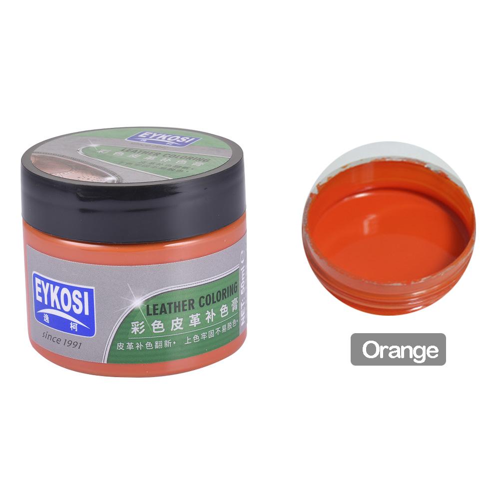 Réparation et réhabilitation de Toner de couleur en cuir de sac d'huile teint par siège de voiture avec 8 outils connexes: Orange
