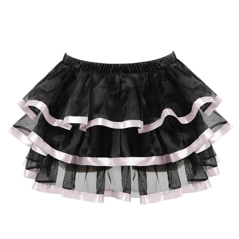 Nederdel til kvinder plus size tyl voksen tutu mini dans faldas saias femininas plisseret midi kostume korset rød pink blå rød hvid