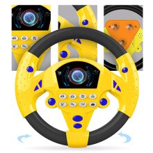 Small Steering Wheel Toys Simulation Copilots Simulated Steering Toy Wheel Early Education Sounding Toy Kid Toys