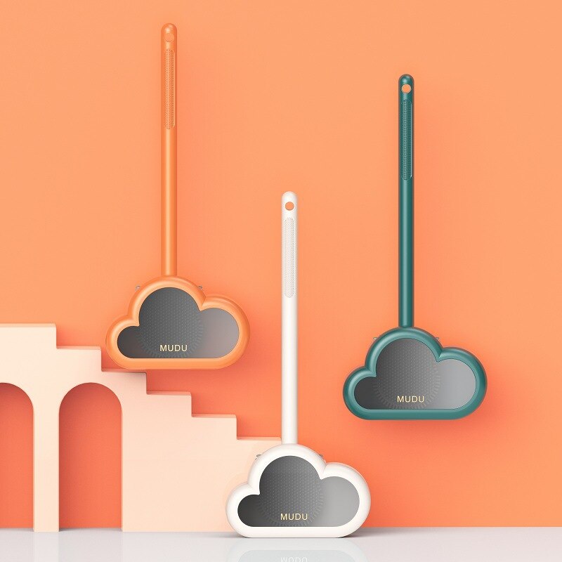 Guret Wolken Wc Borstel Sterke Waskracht Muur Gemonteerde Borstel Creatieve Mode Lekvrije Thuis Badkamer Accessoires