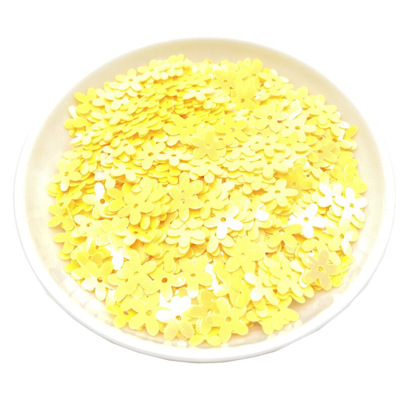 500Pcs/Lot 10mm Sequins PVC Flat Flower Shape Loose Sequin Paillettes Sewing Craft DIY Scrapbooking: 11