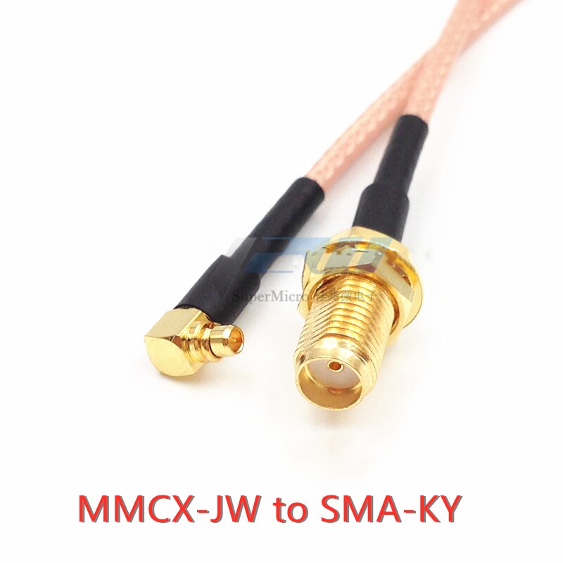 MMCX-J gebogene männlich zu SMA-K-J weiblich männlich RG316 linie sma ein mmcx verlängerung kabel