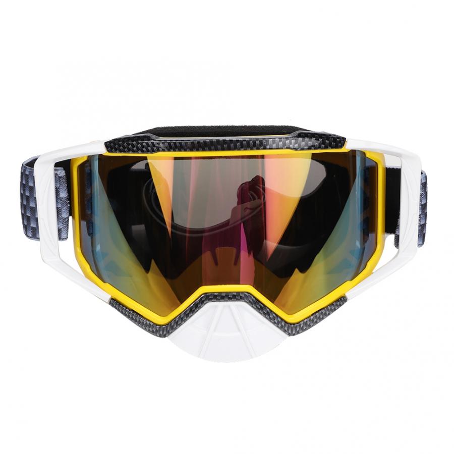 Gafas de Motocross a prueba de polvo Anti niebla UV gafas de protección para montar en bicicleta motocicleta piezas ABS + esponja