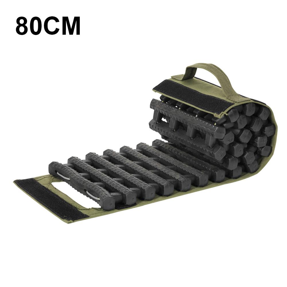 Universal Car Grip Tracks Traction Mat Recovery Traction Mat Portable Emergency Track Tire Ladder For Ice Snow Sand Off-Road: 80CM