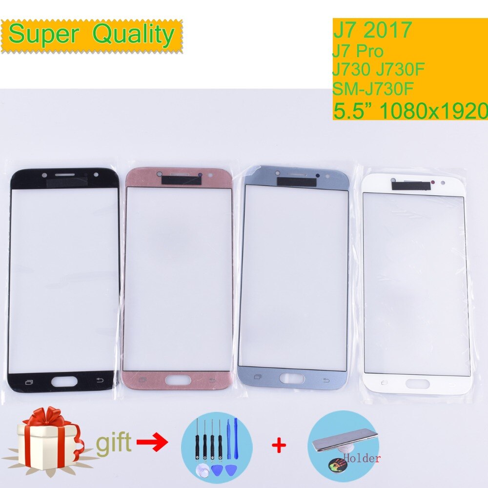 For Samsung Galaxy J7 Pro J730 J730F SM-J730F SM-J730G/DS Touch Screen Front Glass Panel TouchScreen LCD Outer Lens j7