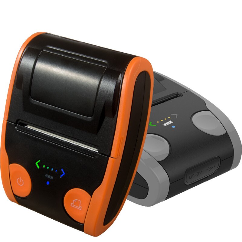 Thermische Printer Ontvangst Label Barcode Bluetooth Draadloze 58 Mm Bill 1D 2D Qr Code Barcode Afdrukken Ios Android windows