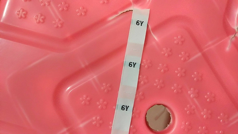 100Stck Weiß Polyester tuch größe Etikett 2Y 3Y 4Y 5Y 6Y 7Y 0-3m 3-6m 6-9m 9-12m 12-18m 18-24m: 6Y