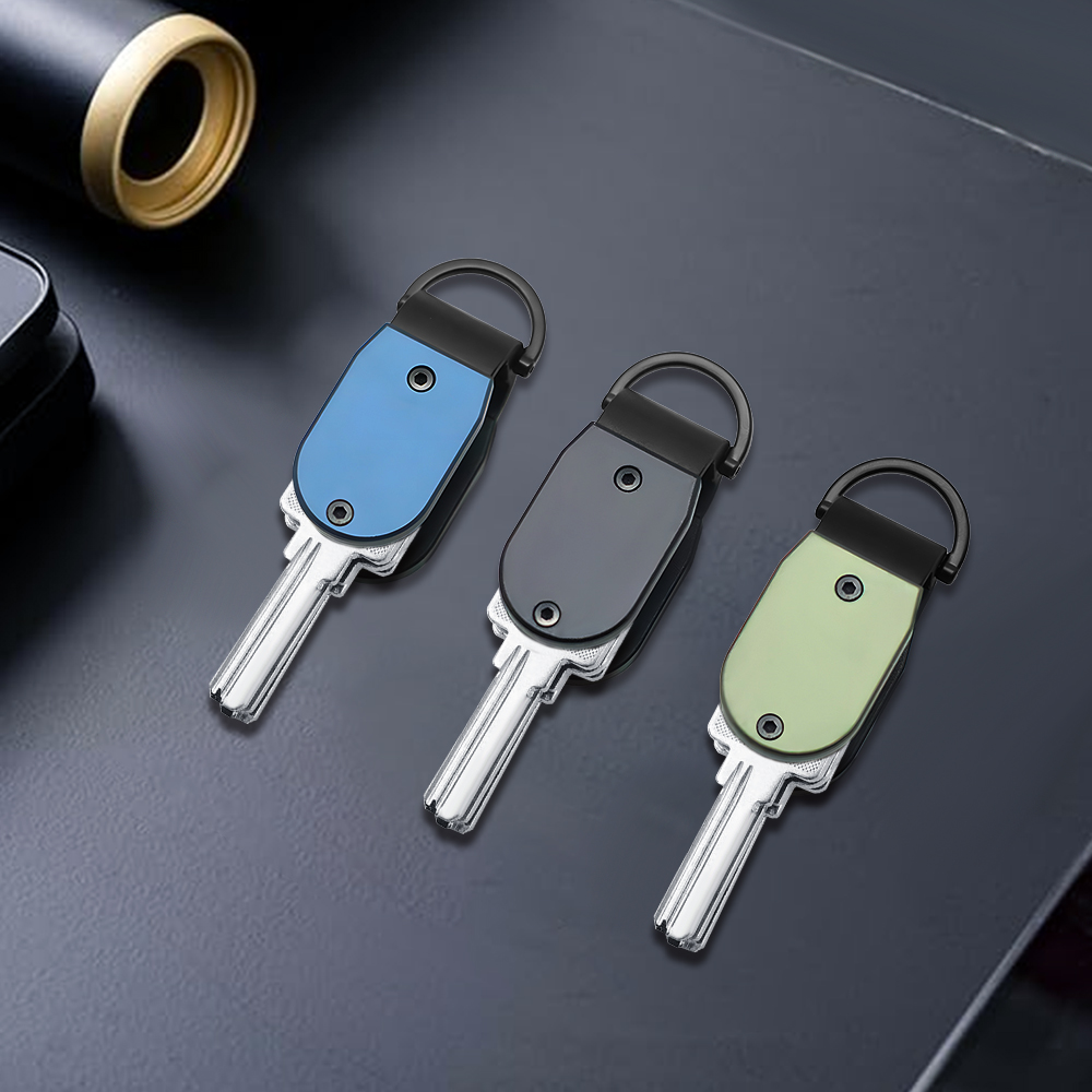 KeySmart Mini Key' Organizer Schlüsselanhängerhalter – kompakter Schlüsselhalter für Schlüsselanhänger, Schlüsselanhänger, Schlüsselhalter, Schlüsselanhänger zum Befestigen von 2–6