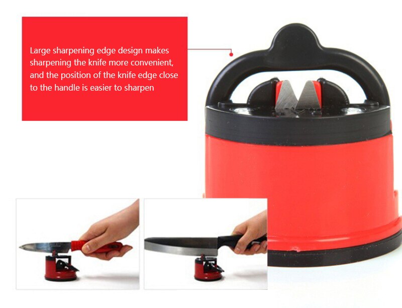 1 Pcs Knife Sharpener Kitchen Sharpening Tool Cocina Gadget Tool Knife Sharpen Scissors Grinder Secure Suction Chef Pad
