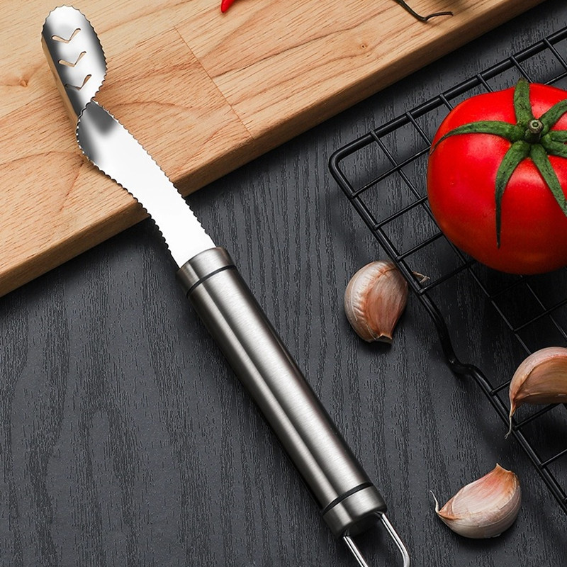 1 Teile/satz Schneiden Pfeffer Corer Messer Edelstahl Haushalt Pfeffer Knusprig Deseed Gurke bitter Melone Corer Küche Spielereien