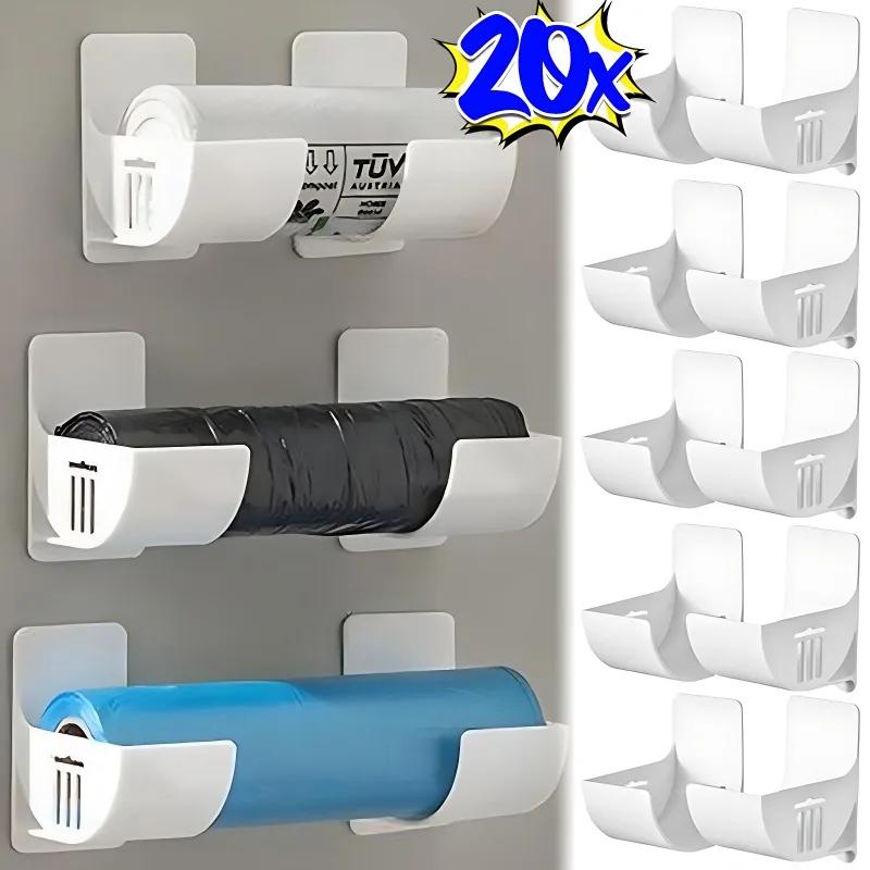 Afvalzakkenhouder, wandmontage, plastic zakkenhouder, afvalzakdispenser, opbergdoos voor keuken